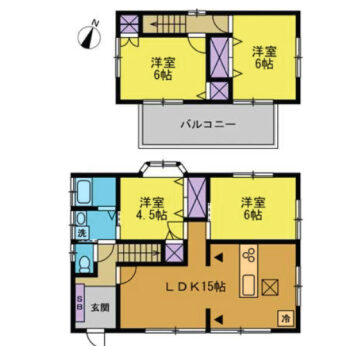 居室4部屋の4LDKです。全居室お手入れしやすい洋室です。