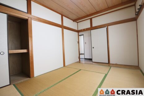 2階6.7帖の和室です。畳は部屋の湿度を自然に調整して快適な空間にしてくれますよ（2024年4月撮影）