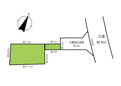 敷地86.71平米（約26.22坪）です。カースペースは1台駐車可能です