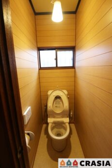 快適な温水清浄便座付。いつも使うトイレだからこそ、こだわりたいポイントです（2023年12月撮影）