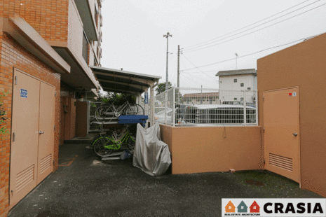 マンション内の自転車置場です